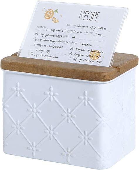 4x6 metal recipe box|recipe boxes for 4x6 cards.